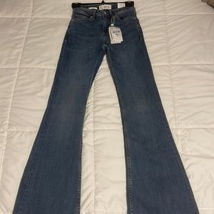 Mango jean flare size 2 USA regular waist 34
